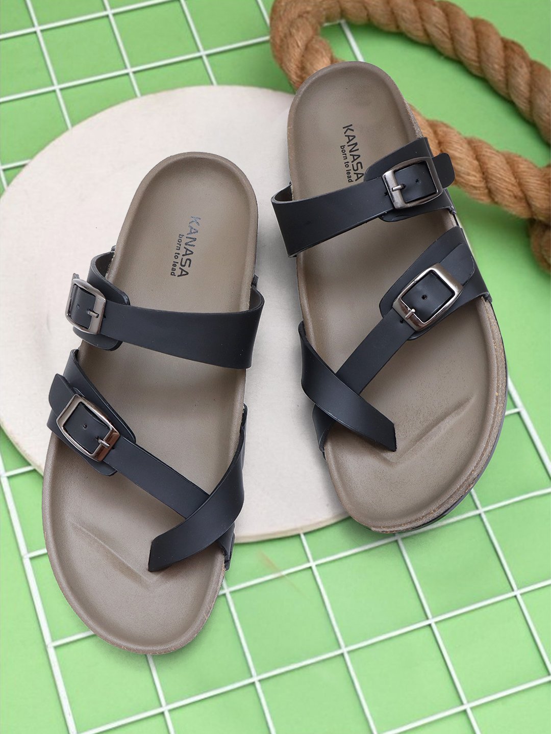 KANASA Zara Dual Tone Sandal view 7